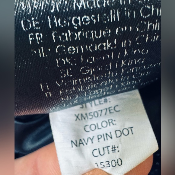 Liverpool Kelsey Trouser Stretch Knit Pants Navy Pin Dot Textured SZ 12/31 NEW! - Picture 10 of 16